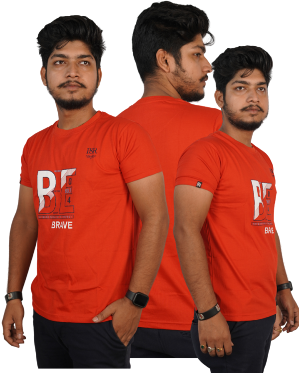 Mens round neck regular fit t-shirt