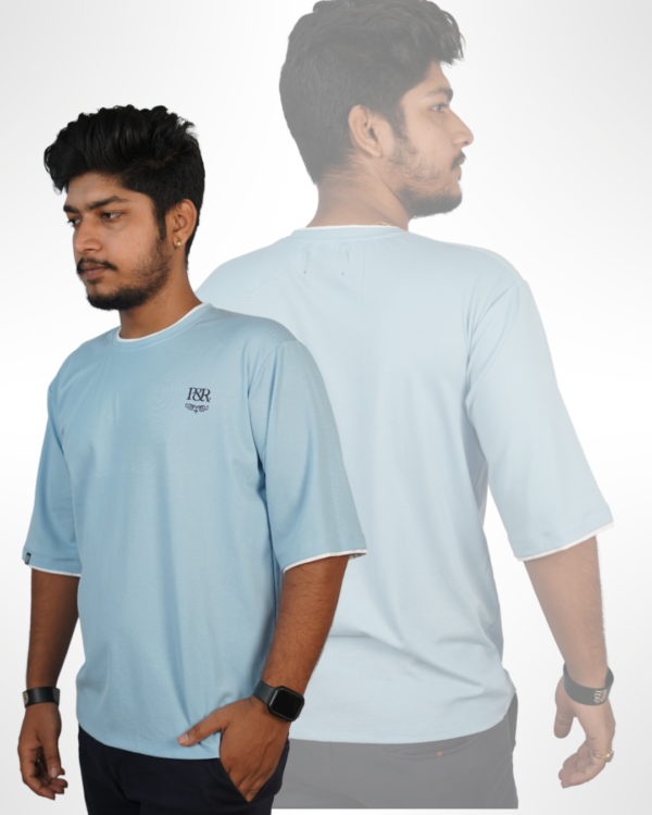 LIGHT BLUE OVERSIZED FIT T-SHIRT