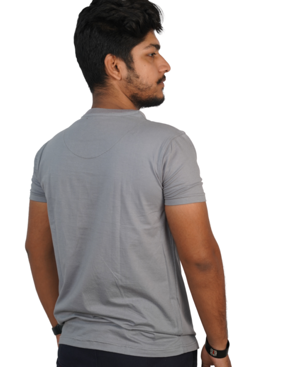 4 WAY REGULAR FIT T-SHIRT GRAY - Image 3