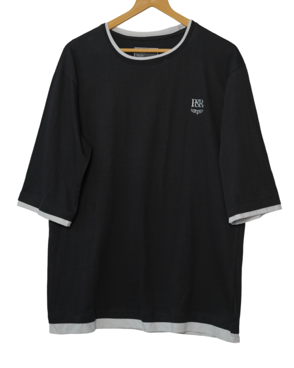 MEN'S OVER SIZED FIT T-SHIRT BLACK - Image 5
