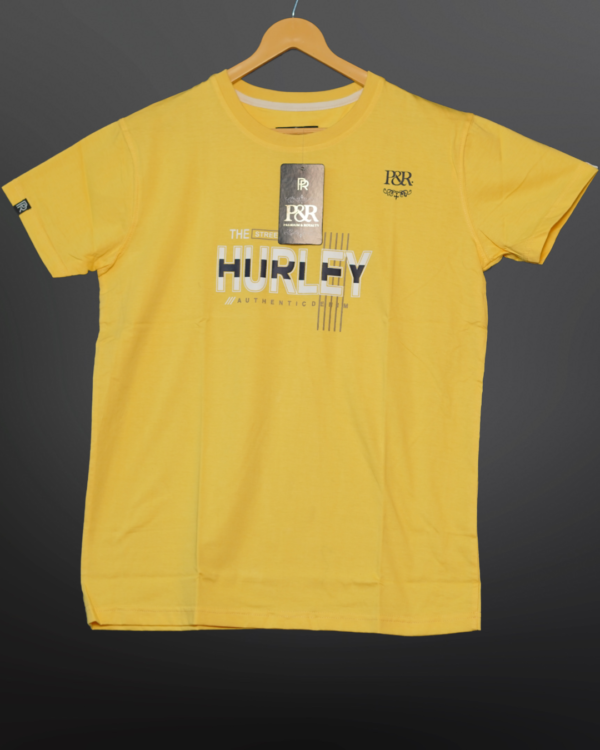 MEN'S REGULAR FIT T-SHIRT YELLOW - Image 5