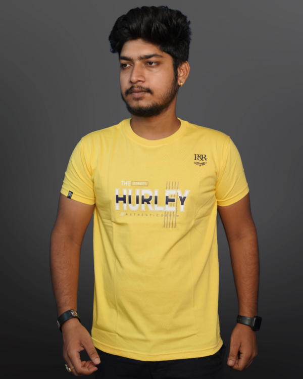 MEN'S REGULAR FIT T-SHIRT YELLOW - Image 4