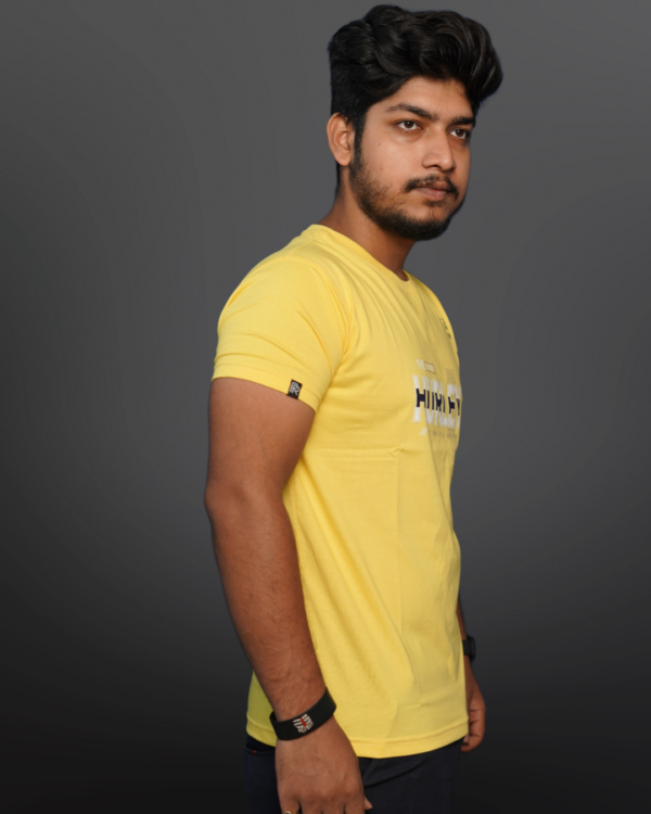 MEN'S REGULAR FIT T-SHIRT YELLOW - Image 3