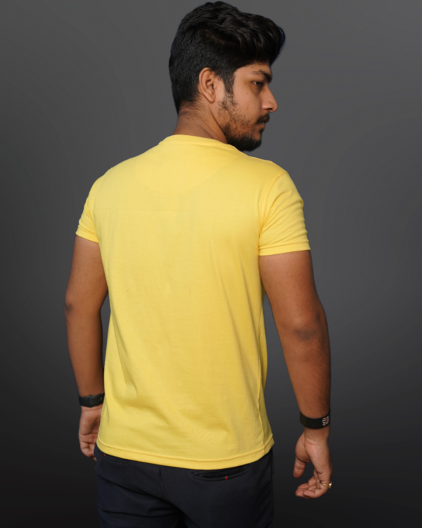 MEN'S REGULAR FIT T-SHIRT YELLOW - Image 2