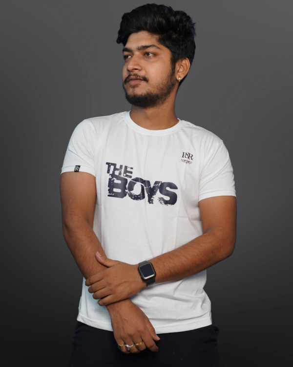 MENS REGULAR FIT T-SHIRT WHITE - Image 4