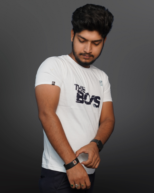 MENS REGULAR FIT T-SHIRT WHITE - Image 3
