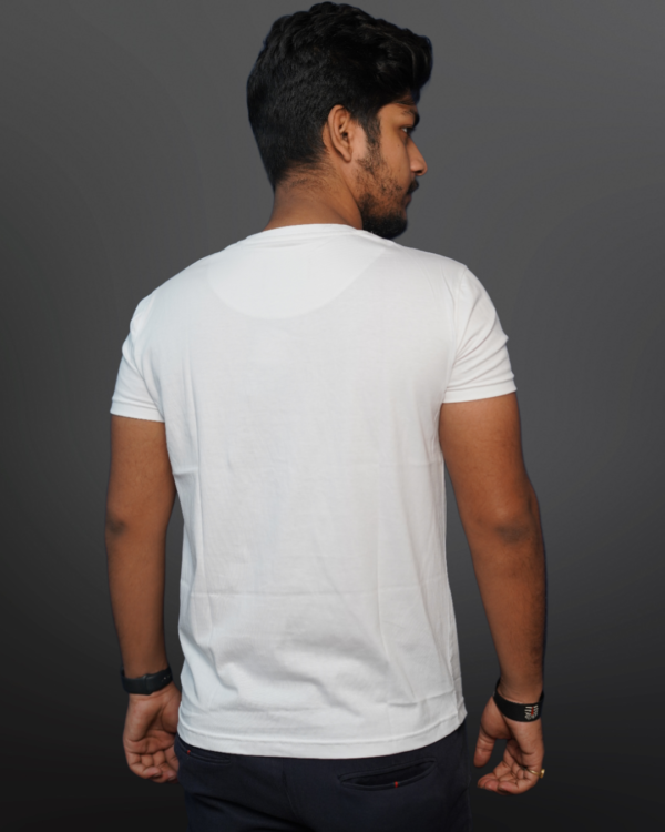 MENS REGULAR FIT T-SHIRT WHITE - Image 5