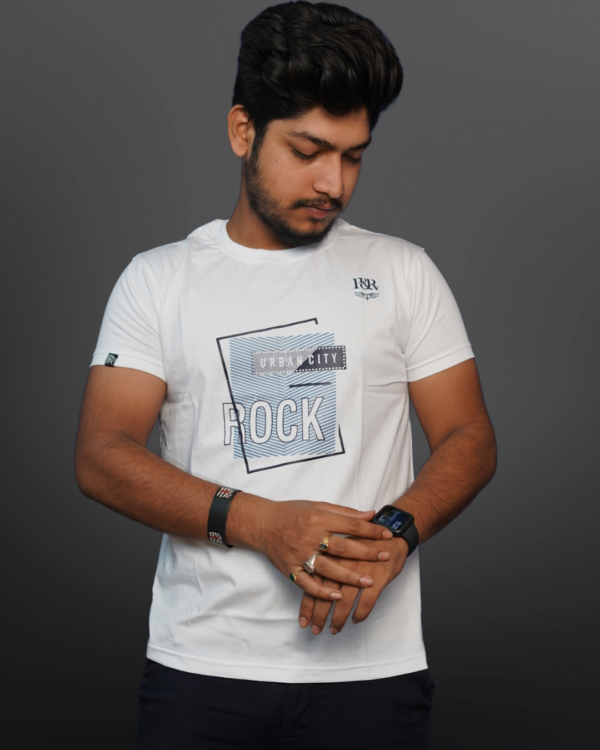 MENS REGULAR FIT T-SHIRT WHITE - Image 2