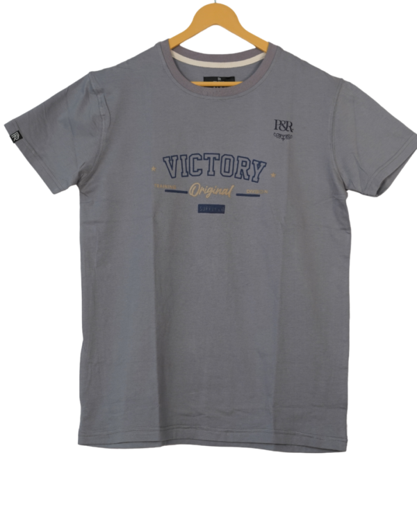 4 WAY REGULAR FIT T-SHIRT GRAY - Image 5