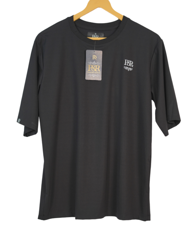 BLACK OVERSIZED FIT T-SHIRT - Image 2