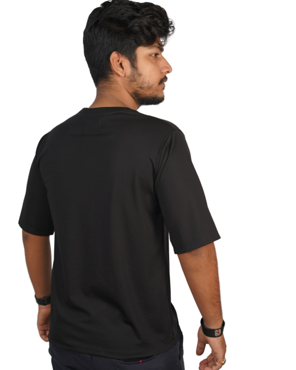 BLACK OVERSIZED FIT T-SHIRT - Image 3