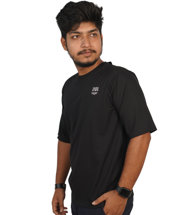 BLACK OVERSIZED FIT T-SHIRT - Image 5