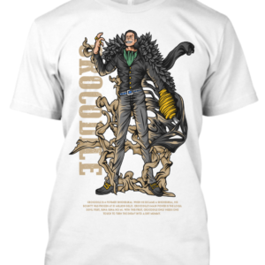 Men's round neck white printed t-shirt